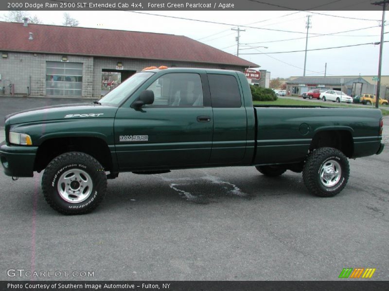 Forest Green Pearlcoat / Agate 2000 Dodge Ram 2500 SLT Extended Cab 4x4