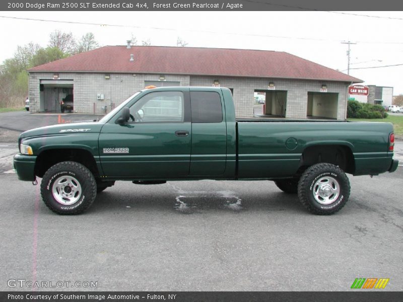 Forest Green Pearlcoat / Agate 2000 Dodge Ram 2500 SLT Extended Cab 4x4