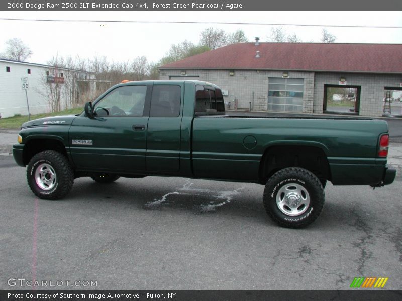 Forest Green Pearlcoat / Agate 2000 Dodge Ram 2500 SLT Extended Cab 4x4