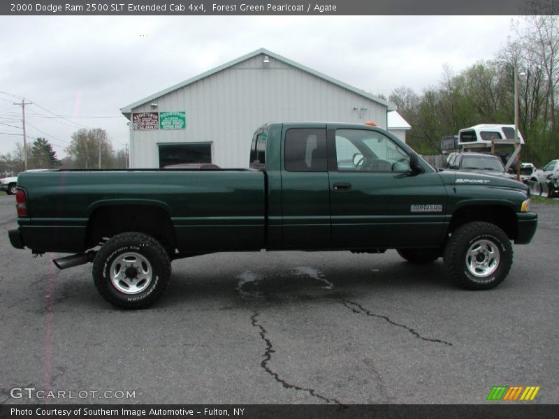 Forest Green Pearlcoat / Agate 2000 Dodge Ram 2500 SLT Extended Cab 4x4