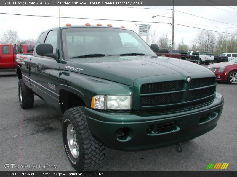 Forest Green Pearlcoat / Agate 2000 Dodge Ram 2500 SLT Extended Cab 4x4