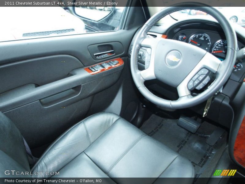 Sheer Silver Metallic / Ebony 2011 Chevrolet Suburban LT 4x4