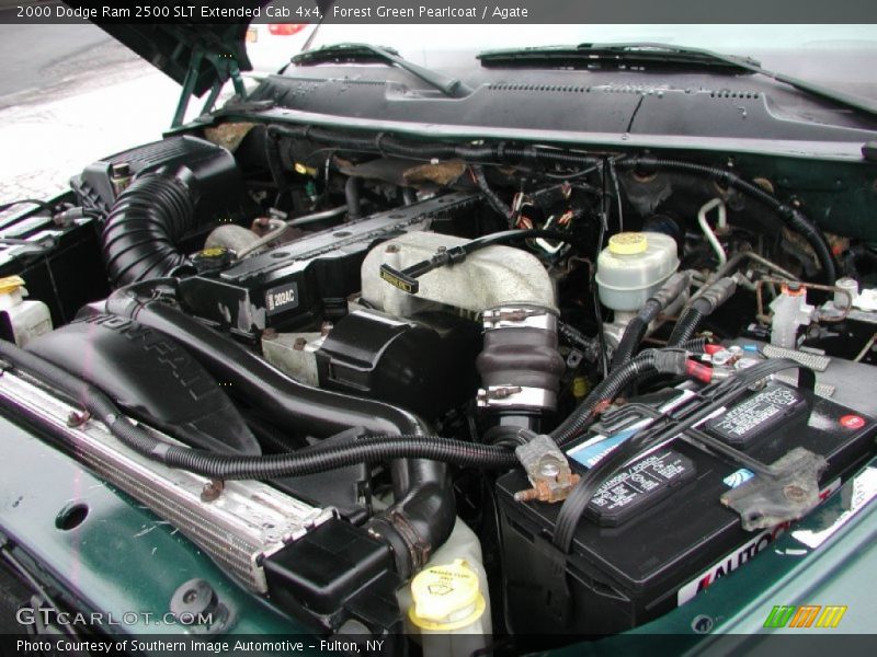 Forest Green Pearlcoat / Agate 2000 Dodge Ram 2500 SLT Extended Cab 4x4