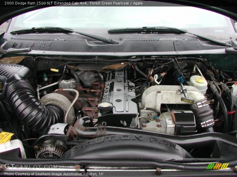 Forest Green Pearlcoat / Agate 2000 Dodge Ram 2500 SLT Extended Cab 4x4