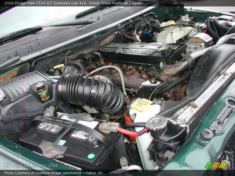 Forest Green Pearlcoat / Agate 2000 Dodge Ram 2500 SLT Extended Cab 4x4