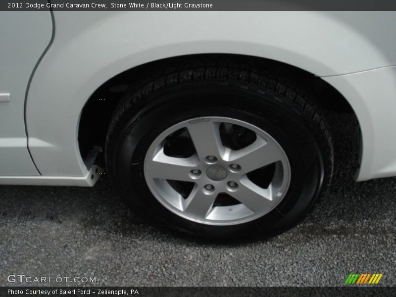 Stone White / Black/Light Graystone 2012 Dodge Grand Caravan Crew