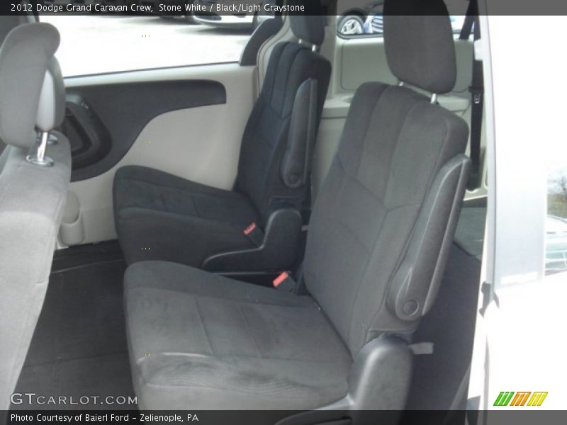 Stone White / Black/Light Graystone 2012 Dodge Grand Caravan Crew