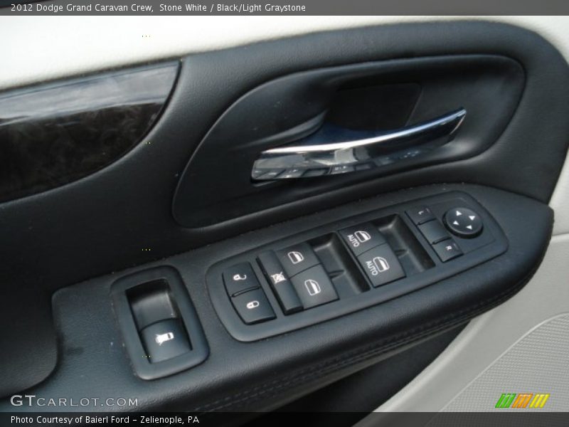 Stone White / Black/Light Graystone 2012 Dodge Grand Caravan Crew