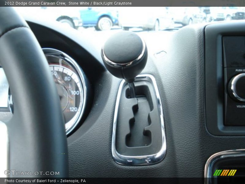 Stone White / Black/Light Graystone 2012 Dodge Grand Caravan Crew