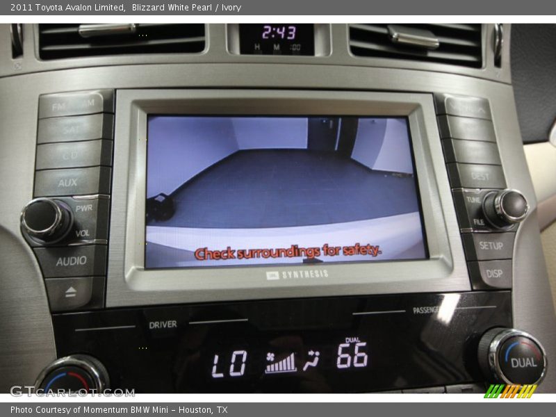Blizzard White Pearl / Ivory 2011 Toyota Avalon Limited