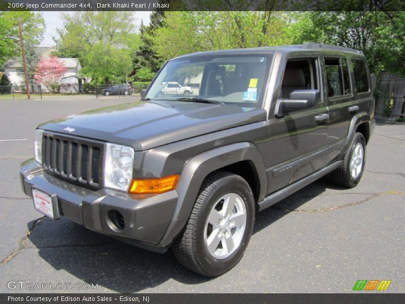 Dark Khaki Pearl / Khaki 2006 Jeep Commander 4x4