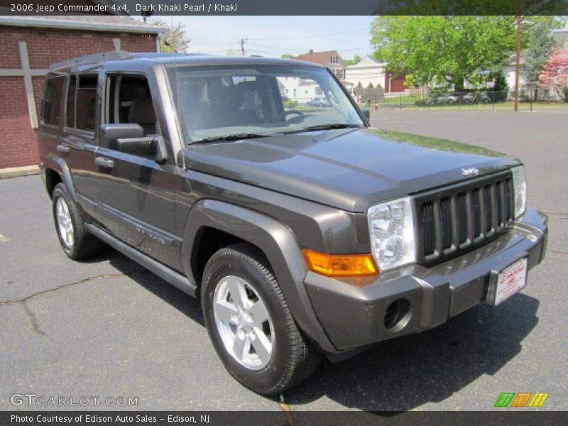 Dark Khaki Pearl / Khaki 2006 Jeep Commander 4x4