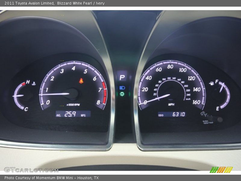 Blizzard White Pearl / Ivory 2011 Toyota Avalon Limited