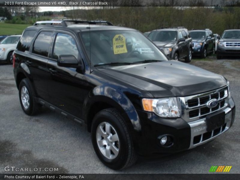 Black / Charcoal Black 2010 Ford Escape Limited V6 4WD