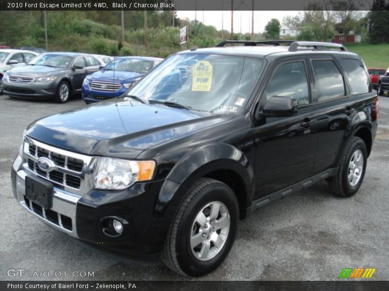 Black / Charcoal Black 2010 Ford Escape Limited V6 4WD