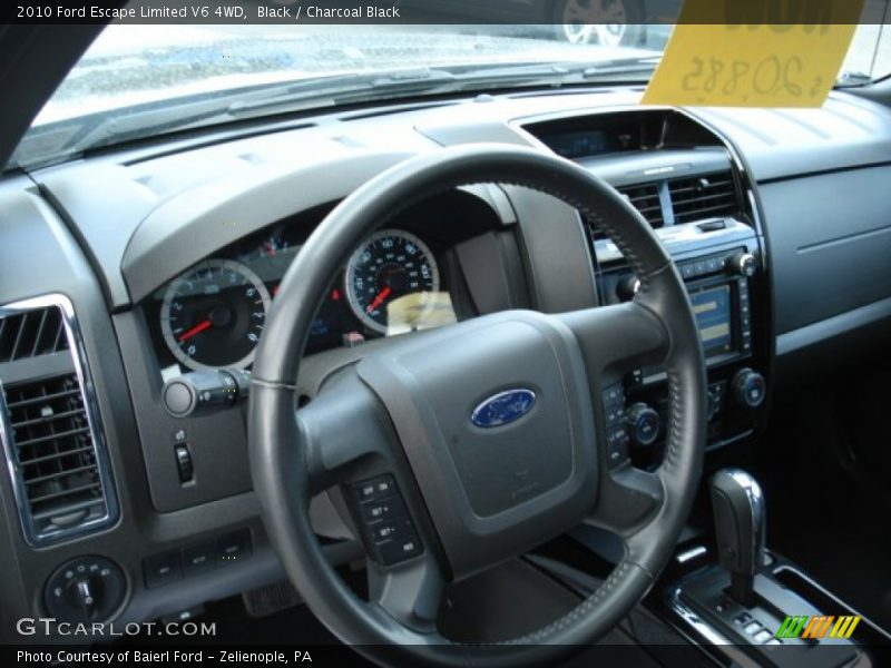 Black / Charcoal Black 2010 Ford Escape Limited V6 4WD