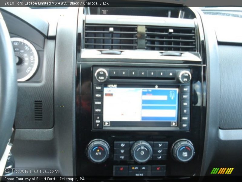 Black / Charcoal Black 2010 Ford Escape Limited V6 4WD