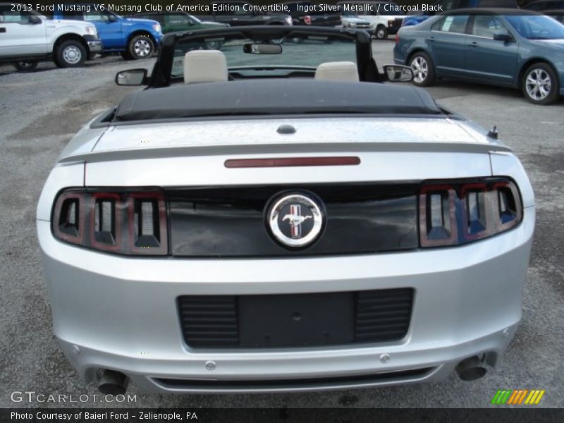 Ingot Silver Metallic / Charcoal Black 2013 Ford Mustang V6 Mustang Club of America Edition Convertible