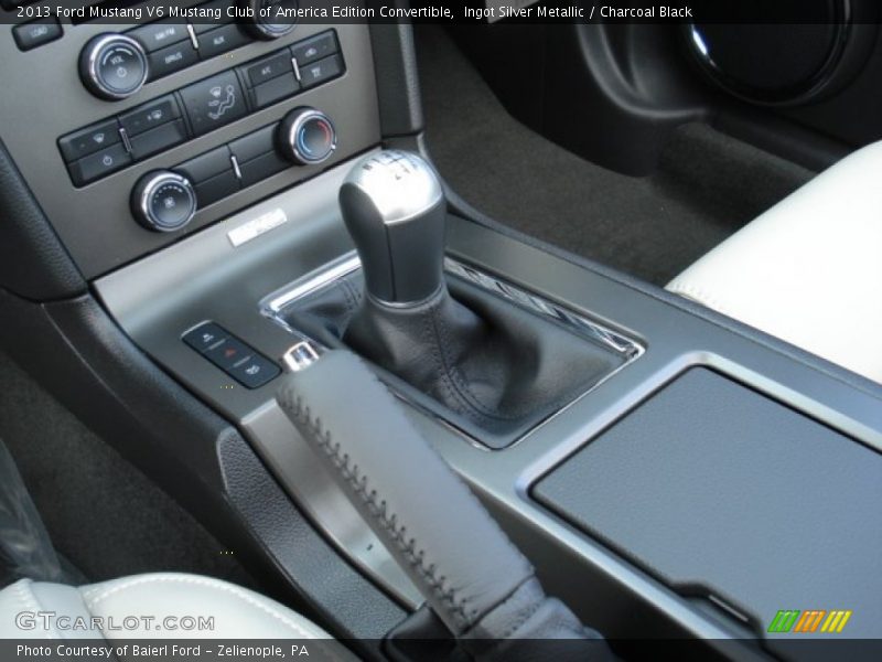 Ingot Silver Metallic / Charcoal Black 2013 Ford Mustang V6 Mustang Club of America Edition Convertible