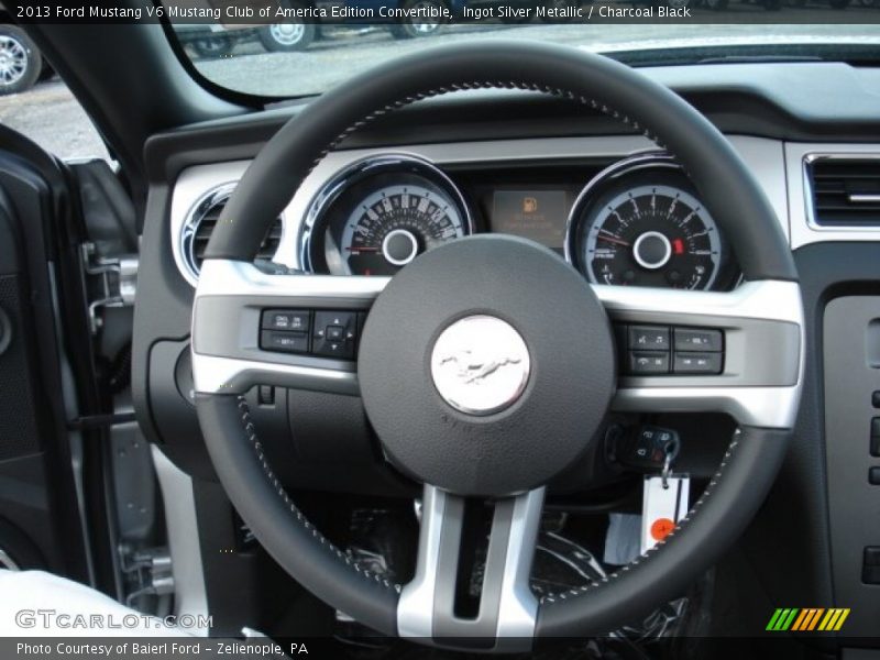 Ingot Silver Metallic / Charcoal Black 2013 Ford Mustang V6 Mustang Club of America Edition Convertible