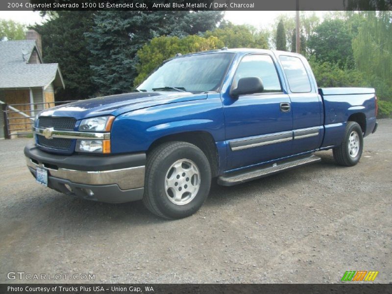 Arrival Blue Metallic / Dark Charcoal 2004 Chevrolet Silverado 1500 LS Extended Cab