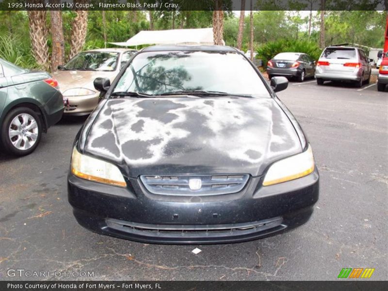 Flamenco Black Pearl / Gray 1999 Honda Accord LX Coupe