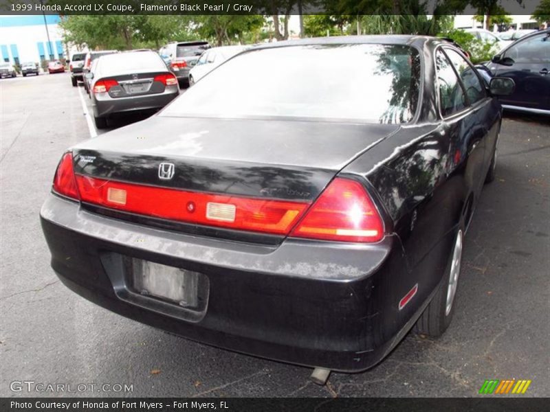 Flamenco Black Pearl / Gray 1999 Honda Accord LX Coupe