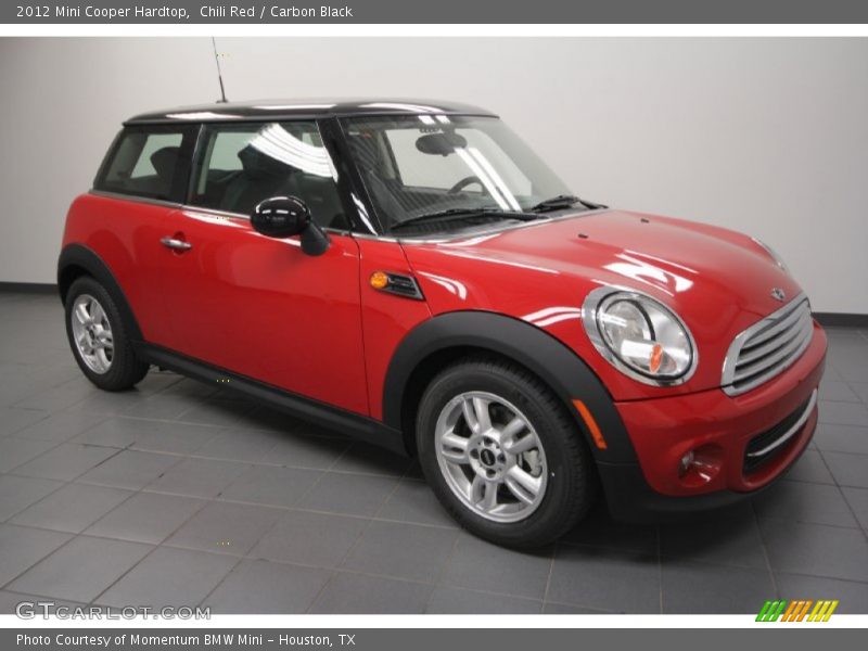 Chili Red / Carbon Black 2012 Mini Cooper Hardtop