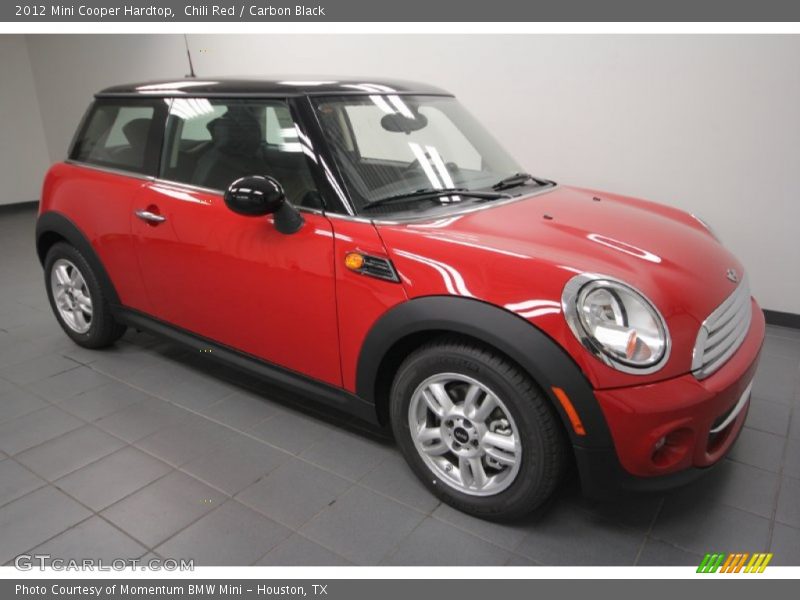 Chili Red / Carbon Black 2012 Mini Cooper Hardtop