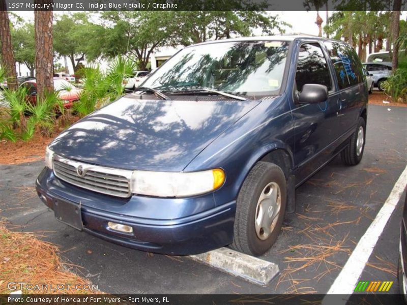 Indigo Blue Metallic / Graphite 1997 Mercury Villager GS