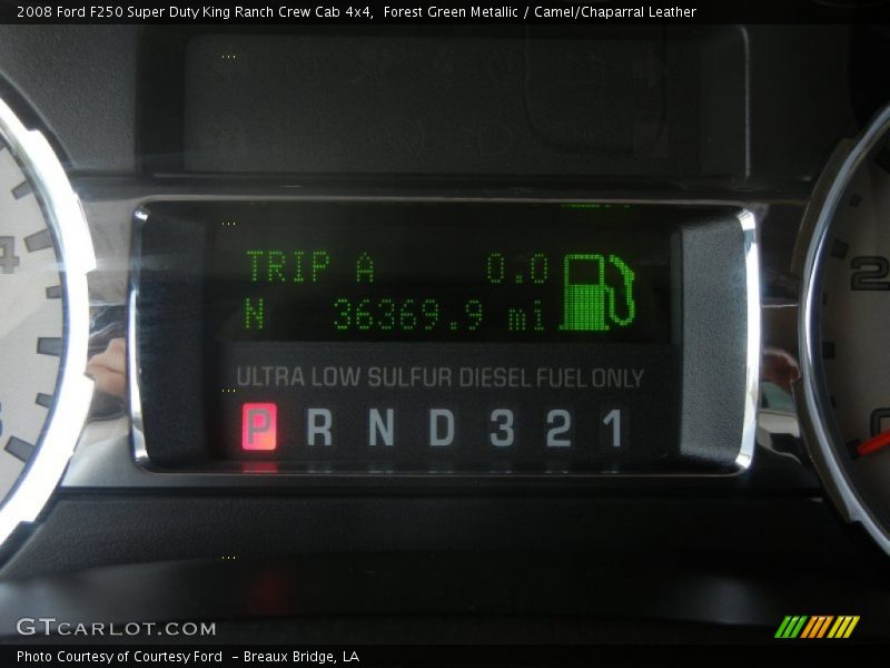 Forest Green Metallic / Camel/Chaparral Leather 2008 Ford F250 Super Duty King Ranch Crew Cab 4x4