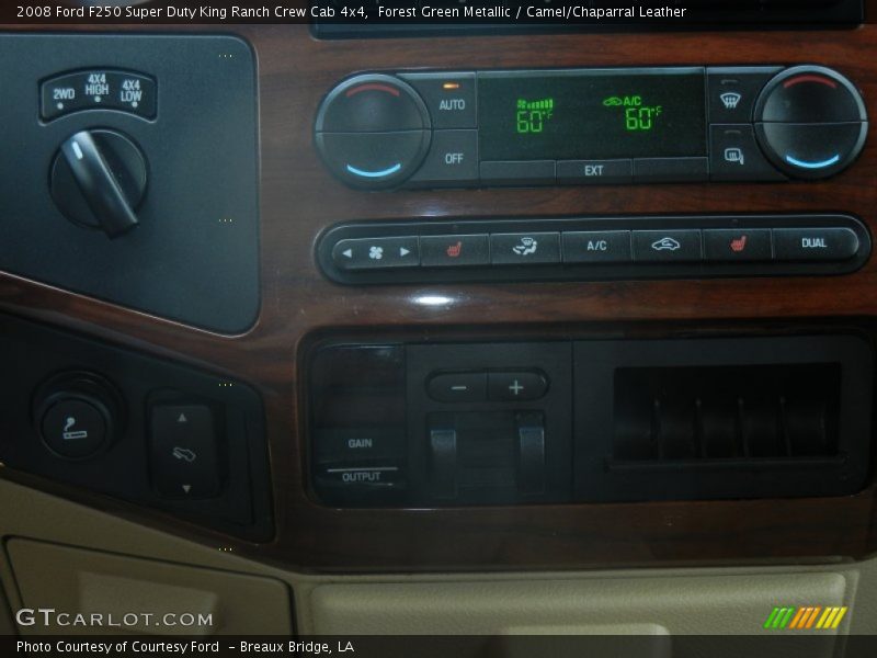 Forest Green Metallic / Camel/Chaparral Leather 2008 Ford F250 Super Duty King Ranch Crew Cab 4x4
