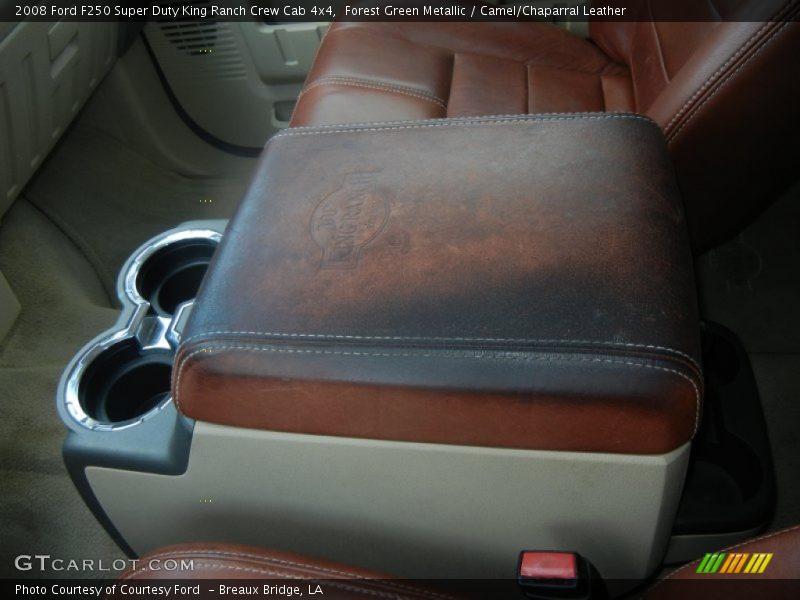 Forest Green Metallic / Camel/Chaparral Leather 2008 Ford F250 Super Duty King Ranch Crew Cab 4x4