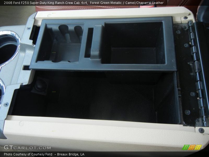Forest Green Metallic / Camel/Chaparral Leather 2008 Ford F250 Super Duty King Ranch Crew Cab 4x4