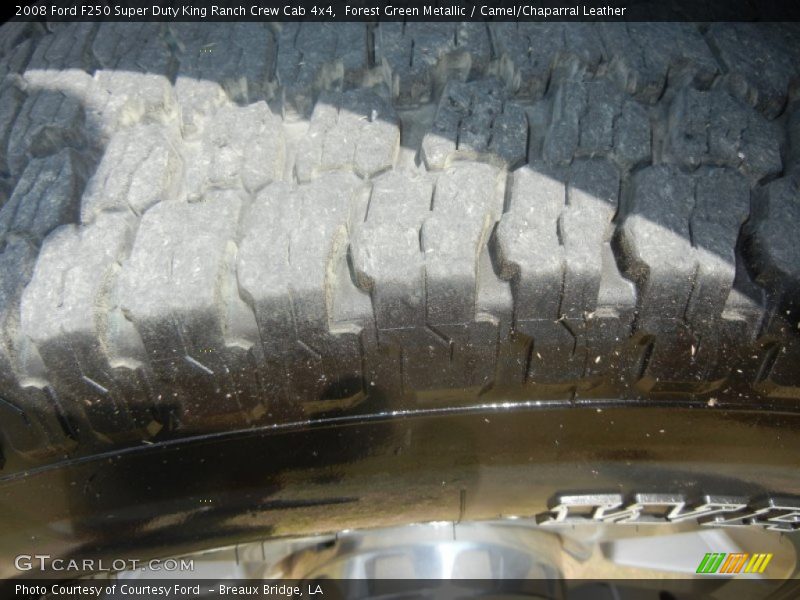 Forest Green Metallic / Camel/Chaparral Leather 2008 Ford F250 Super Duty King Ranch Crew Cab 4x4