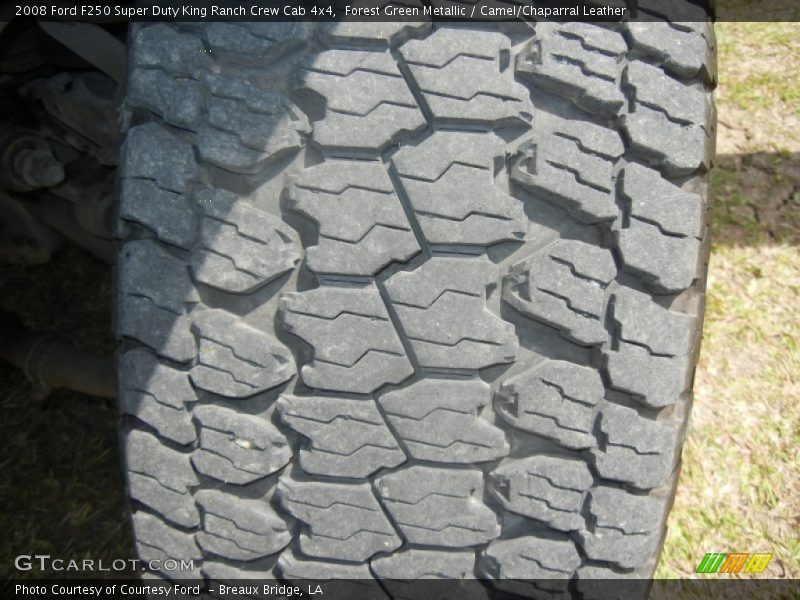Forest Green Metallic / Camel/Chaparral Leather 2008 Ford F250 Super Duty King Ranch Crew Cab 4x4