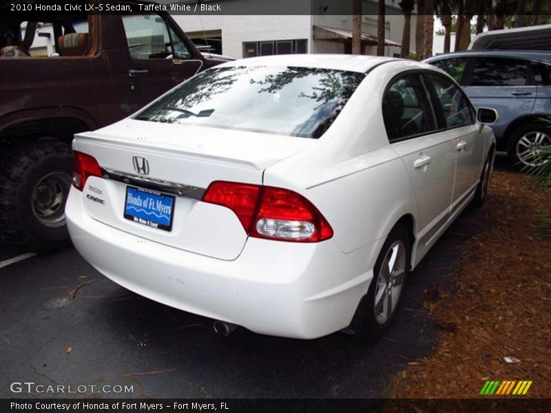 Taffeta White / Black 2010 Honda Civic LX-S Sedan