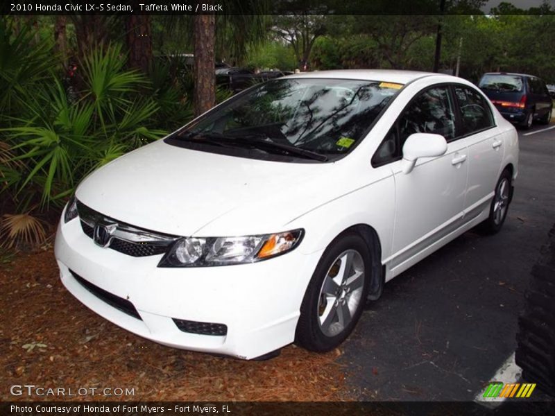 Taffeta White / Black 2010 Honda Civic LX-S Sedan
