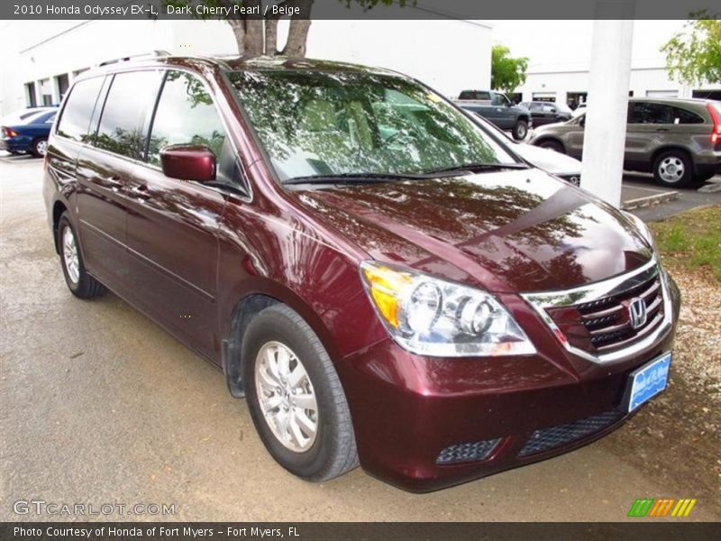 Dark Cherry Pearl / Beige 2010 Honda Odyssey EX-L