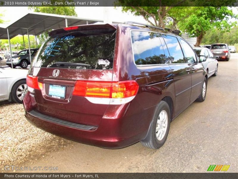 Dark Cherry Pearl / Beige 2010 Honda Odyssey EX-L