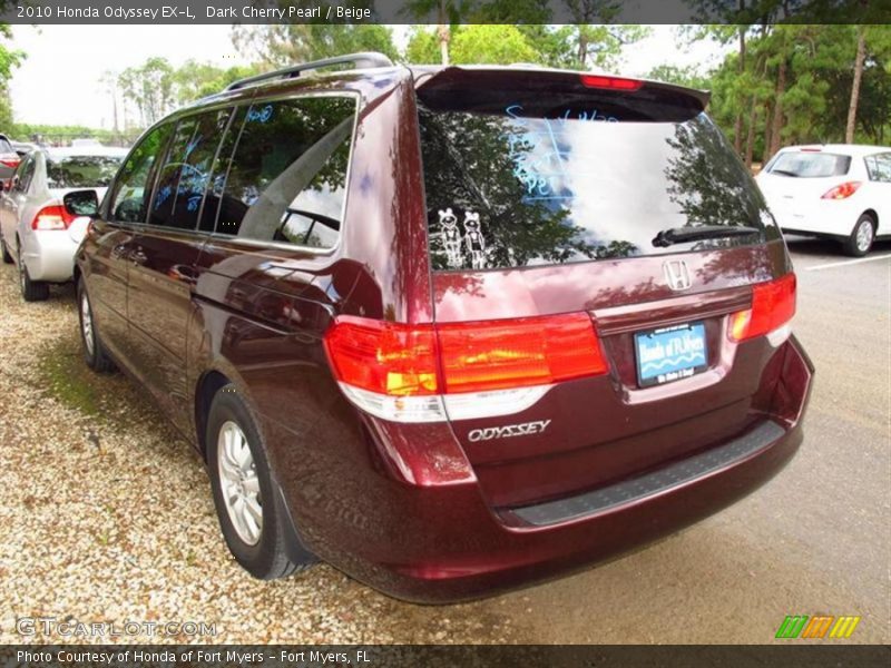 Dark Cherry Pearl / Beige 2010 Honda Odyssey EX-L