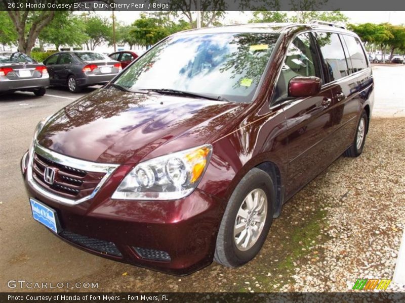 Dark Cherry Pearl / Beige 2010 Honda Odyssey EX-L