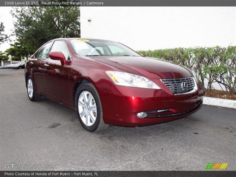 Royal Ruby Red Metallic / Cashmere 2008 Lexus ES 350