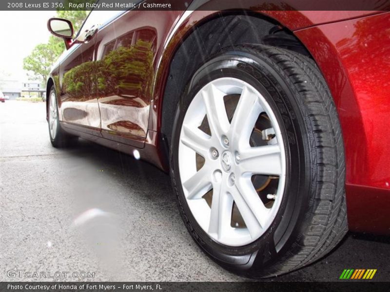 Royal Ruby Red Metallic / Cashmere 2008 Lexus ES 350