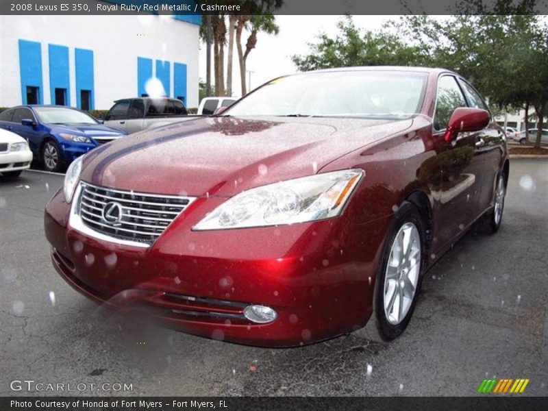 Royal Ruby Red Metallic / Cashmere 2008 Lexus ES 350
