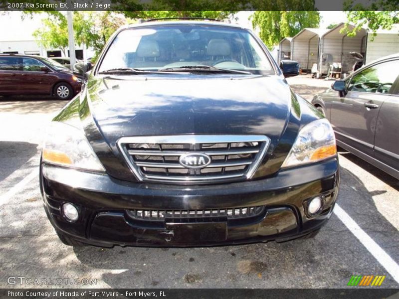 Black / Beige 2007 Kia Sorento EX