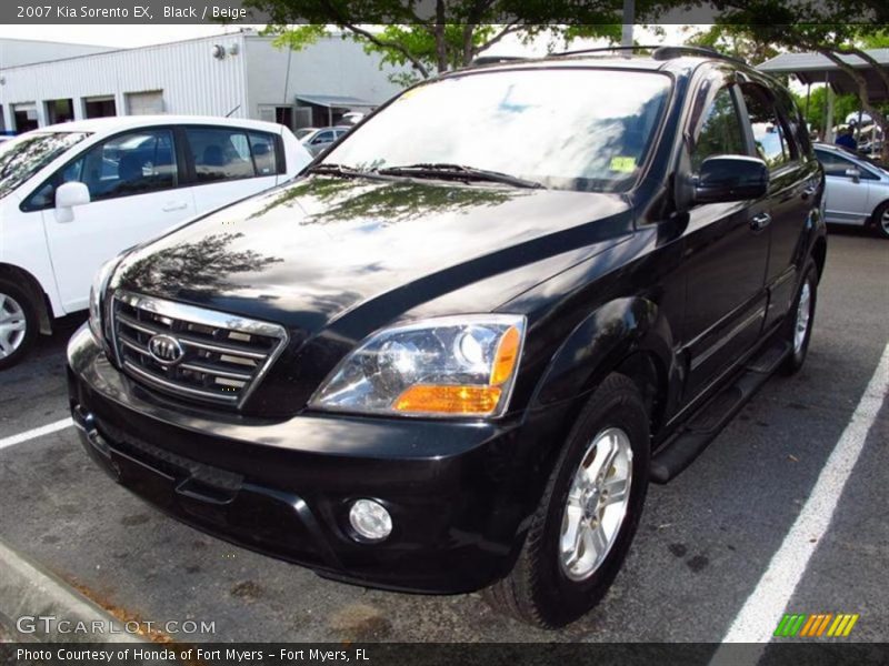 Black / Beige 2007 Kia Sorento EX