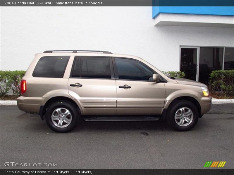 Sandstone Metallic / Saddle 2004 Honda Pilot EX-L 4WD
