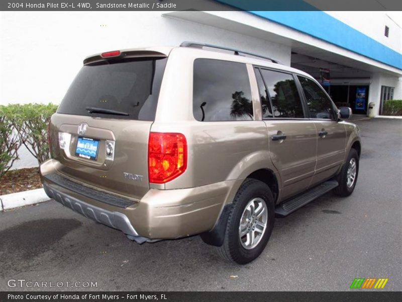 Sandstone Metallic / Saddle 2004 Honda Pilot EX-L 4WD