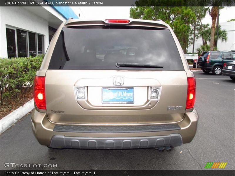 Sandstone Metallic / Saddle 2004 Honda Pilot EX-L 4WD